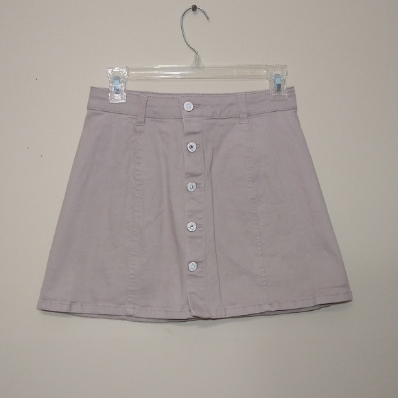 🌹Celebrity Pink Dusty Rose Skater Skirt with Buttons Down the Front Small - Picture 3 of 5